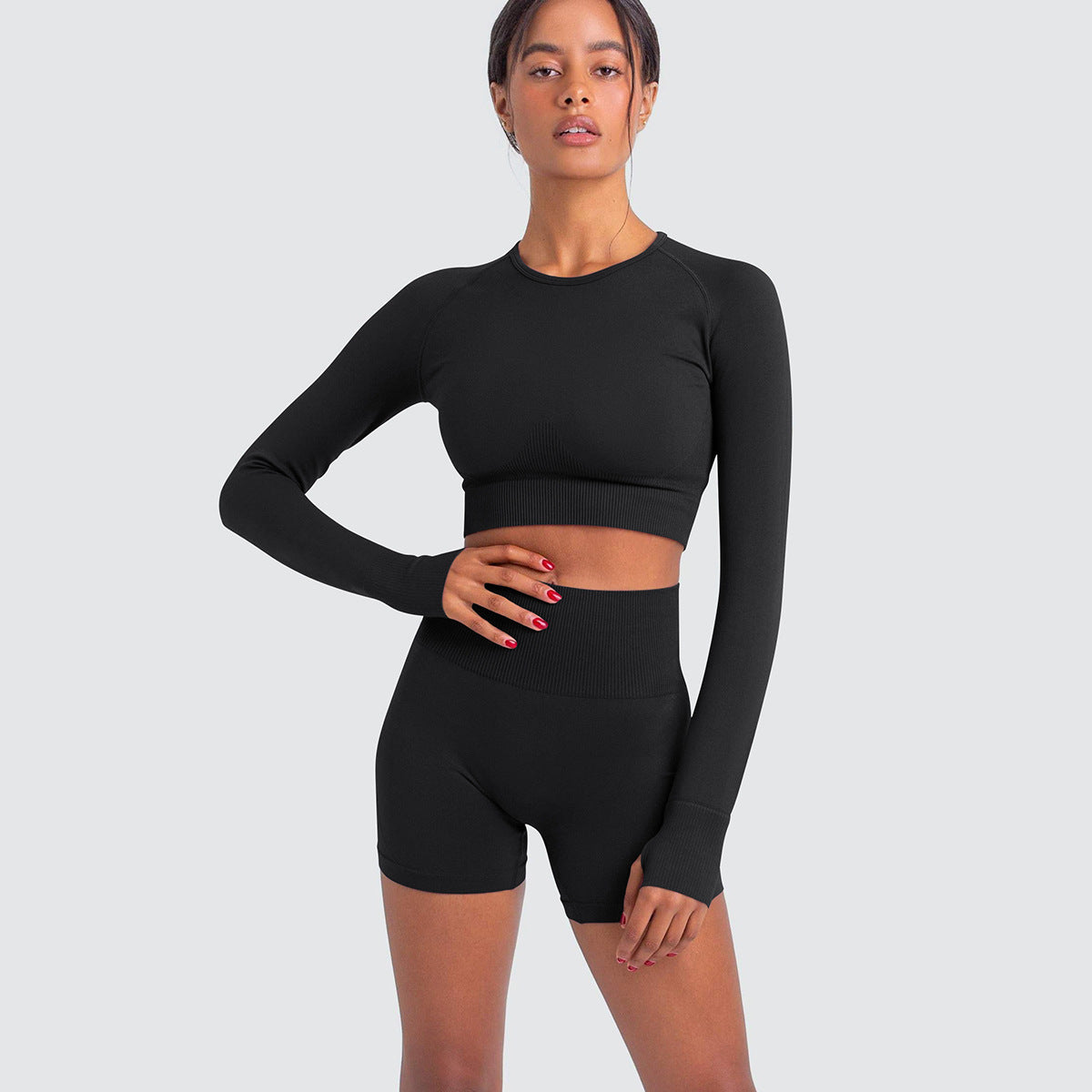 Cropped Act Fitness Long Sleeve