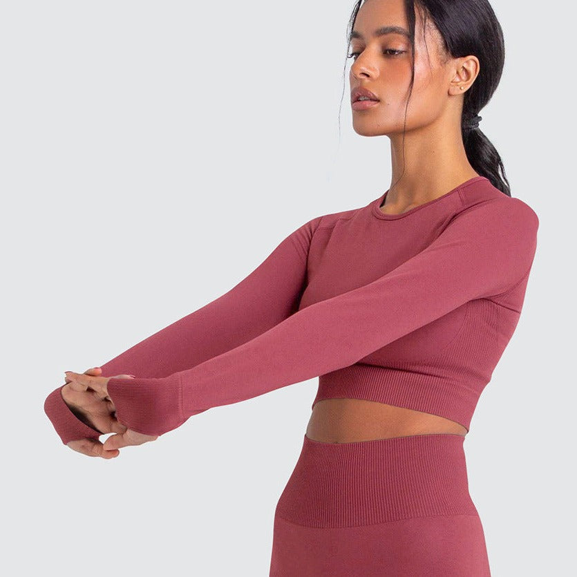 Cropped Act Fitness Long Sleeve