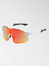 Flux White/Orange - Sunglasses for Running, Cycling and Beach Tennis