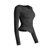 Long-sleeved V-neck blouse by Axtro Act