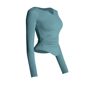 Long-sleeved V-neck blouse by Axtro Act