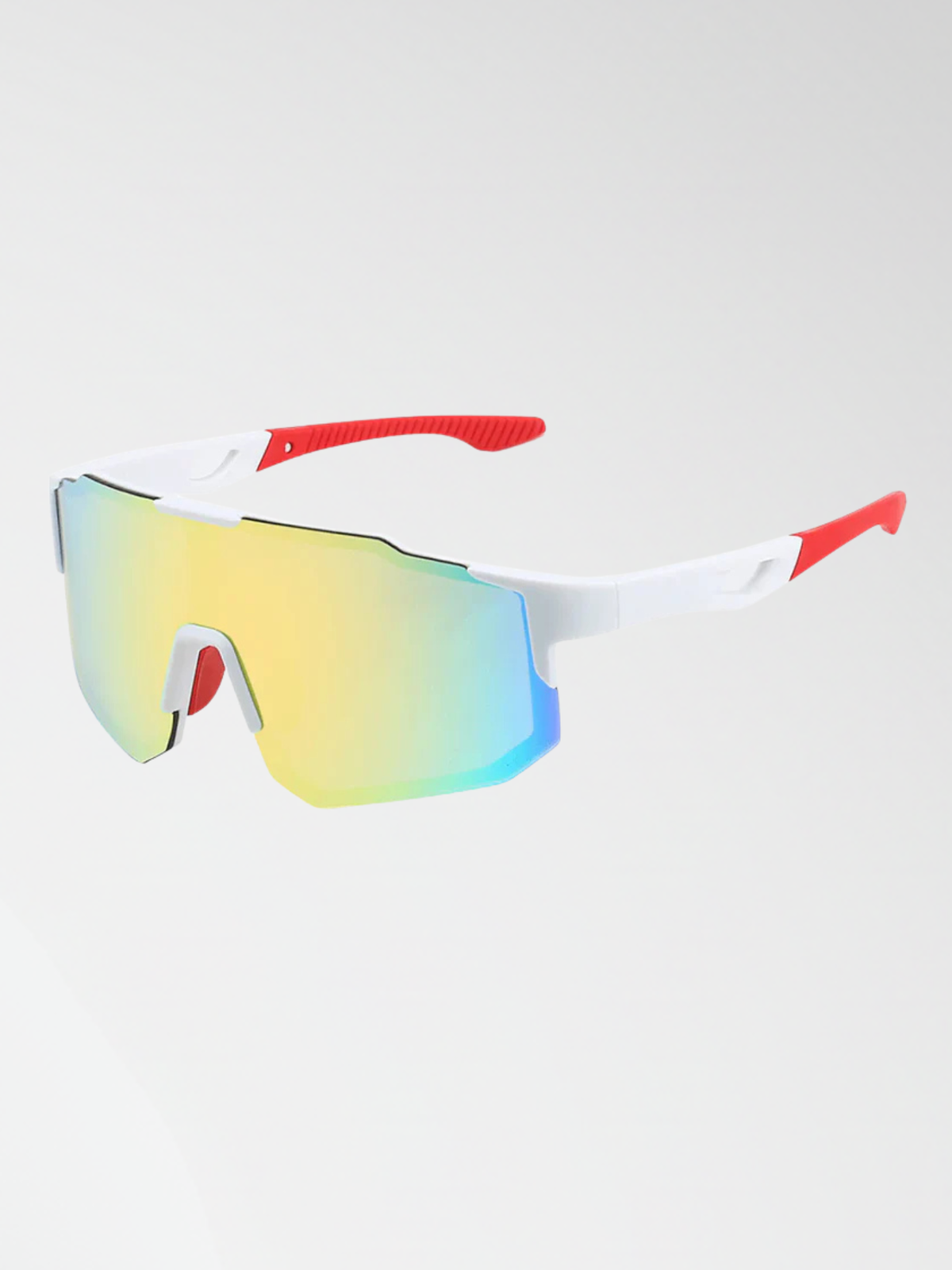 Flux White/Red - Sunglasses for Running, Cycling and Beach Tennis