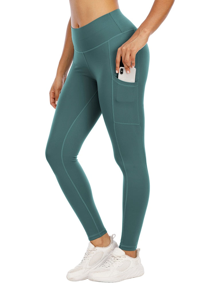 Fitness Leggings with Cell Phone Pocket