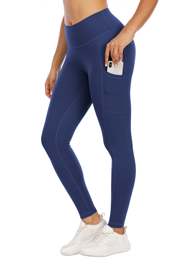 Fitness Leggings with Cell Phone Pocket