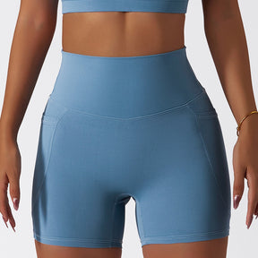 Women's Fitness Shorts with Pocket - Axtro Act