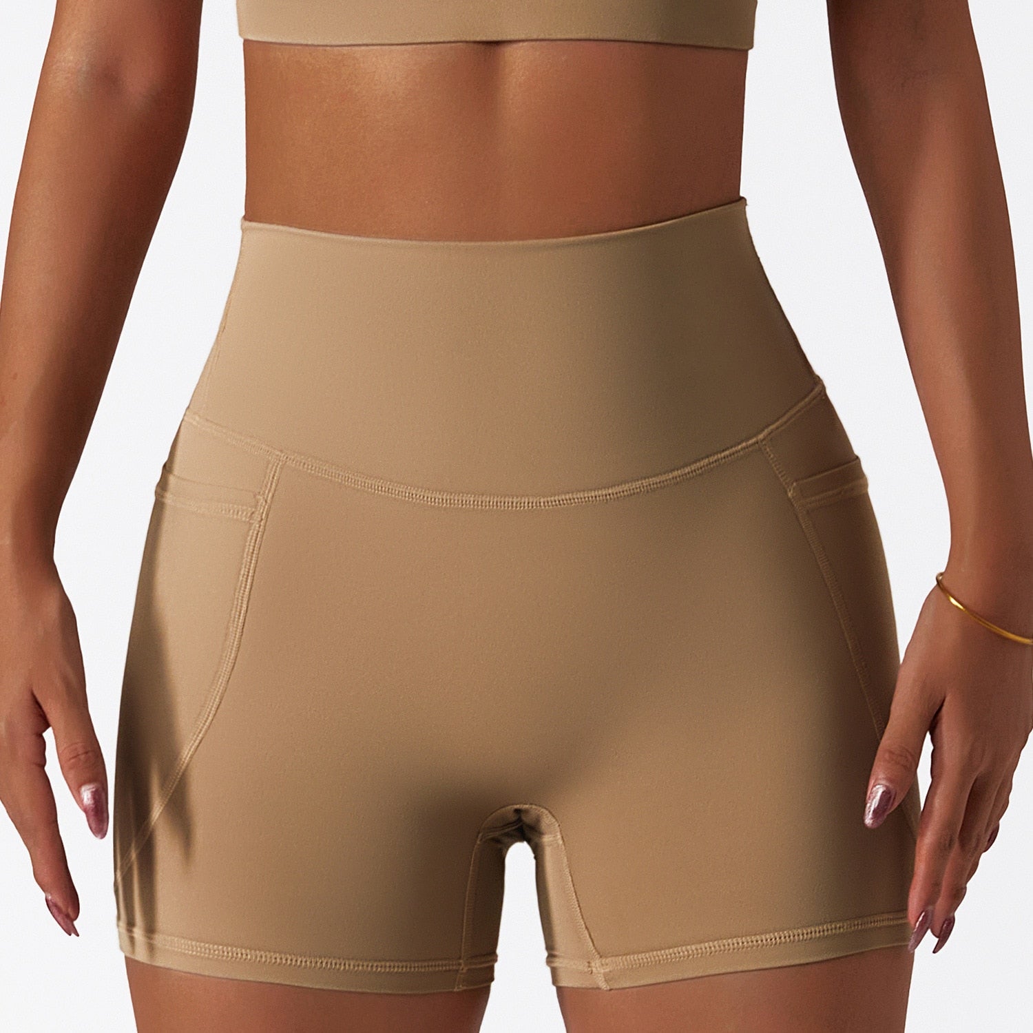 Women's Fitness Shorts with Pocket - Axtro Act